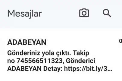 Bu sabah 'Adabeyan kargo gönderiniz yola çıktı' mesajıyla uyananlar dikkat