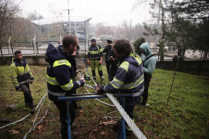 Uludağ Teleferiği'ne kış bakımı...