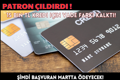 Patron Çıldırdı! 15 bin TL Kredi için Vade Farkı Kalktı! Şimdi Başvuran Martta Ödeyecek