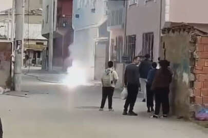 Bursa'da kopan elektrik telleri korku dolu anlar yaşattı