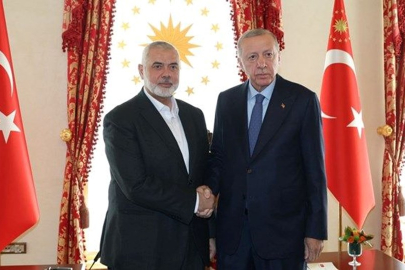 Cumhurbaşkanı Erdoğan, Hamas Siyasi Büro Başkanı Heniye ile görüştü