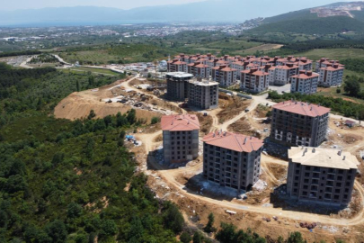 Bursa'da yeni TOKİ projesinde bloklar yükseliyor