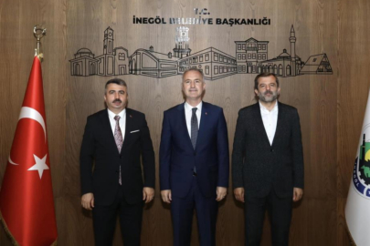 Yıldırım ve Gürsu belediyesi başkanlarından Başkan Taban'a ziyaret