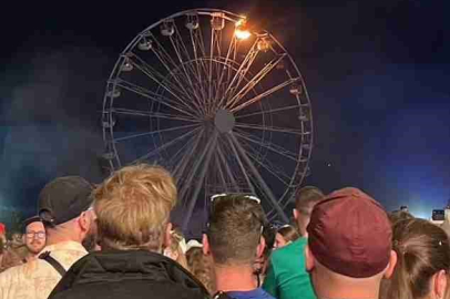 Müzik festivalinde dönme dolap yangını: 23 yaralı