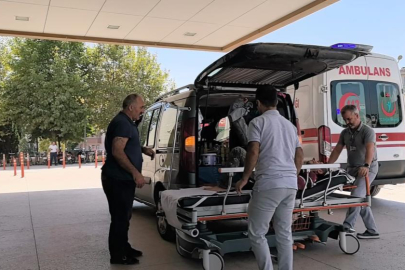 Bursa'da  spiralle ahşap keserken kendini yaraladı