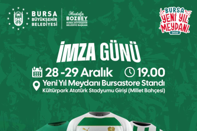 Bursa Yeni Yıl Meydanı’nda Bursaspor imza günü