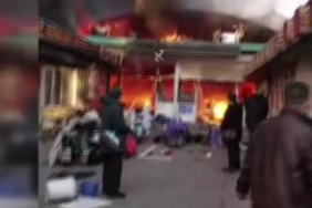 Çin'de gıda pazarında yangın faciası: 8 ölü, 15 yaralı