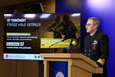 MSB duyurdu: 57 terörist etkisiz hale getirildi