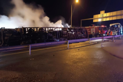 TAG Otoyolu'nda zincirleme kaza: 1 ölü, 19 yaralı