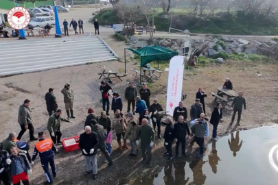 Bursa'da yaban ördekleri suyla buluştu