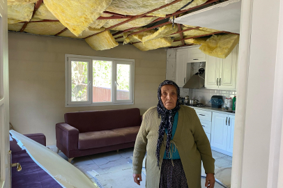 Depremde yıkılan evinin yerine yaptırdığı yuvası başına yıkıldı