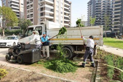 Nilüfer’in parklarında bahar temizliği