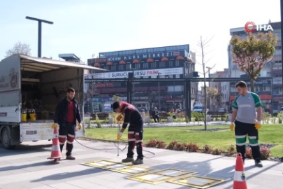 İnegöl’de okul bahçelerine bahar geldi