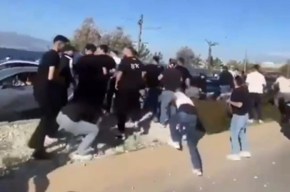 İzmir'de Beşiktaş ile Göztepe taraftarı arasında gerginlik