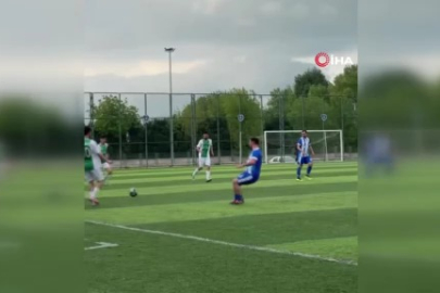 Bursa Amatör maçında skandal