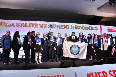 Gemlik Asım Kocabıyık MYO’ya"kalitede süreklilik" ödülü