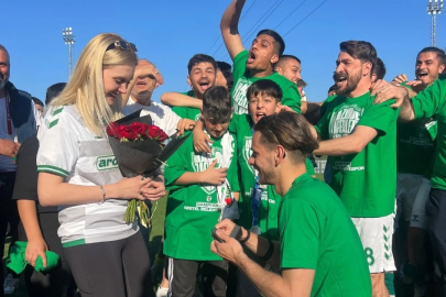 Bursa'da maç sonu evlenme teklifi