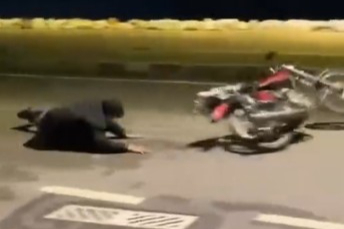 Motosiklet şovu kötü bitti