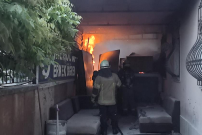 İnegöl'de öğrenci yurdunda yangın