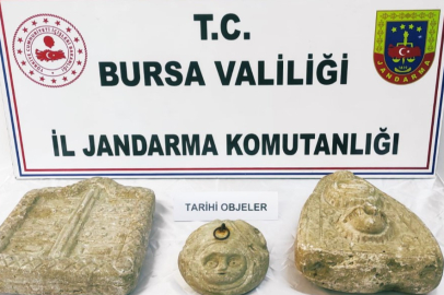 Bursa'da  tarihi eser operasyonu: 2 gözaltı