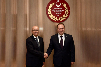 KKTC Meclis Başkanı, Bakan Şimşek’i kabul etti