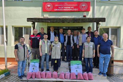 Orhaneli'de çiftçilere kuru fasulye desteği
