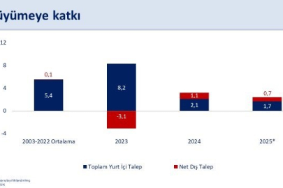 "İlk çeyrekte büyüme yıllık yüzde 2 olarak gerçekleşti"