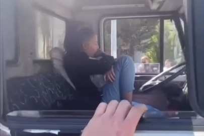 Bursa'da çaldığı kamyonla kaza yapan kadın suçüstü böyle yakalandı