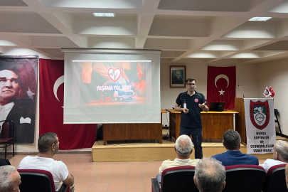 Bursa'da ticari araç sürücülerine fermuar sistemi anlatıldı