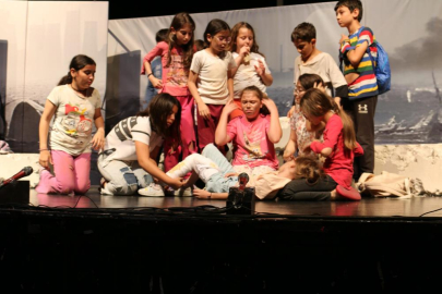 Gazze'nin çocukları sahnede