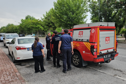 Balkonda düşen yaşlı adam için ekipler seferber oldu