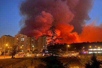 Bursa'da yangın sebebiyle Karahıdır Mahallesi boşaltılıyor