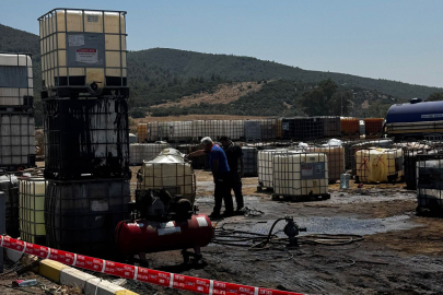 Kaçak akaryakıt toplama alanında patlama: 16 araçta hasar