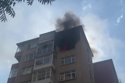 11 katlı binada yangın paniği