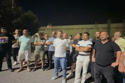 Gemlik'te liman sahasında iş durdu