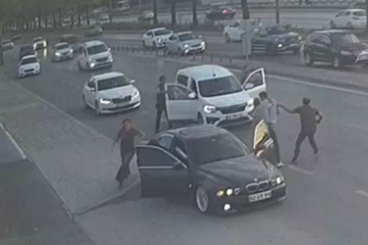 Trafiği tehlikeye atan maganda ateş edilerek durduruldu