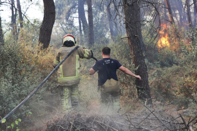 Büyükşehir'den Gündoğdu yangını seferberliği