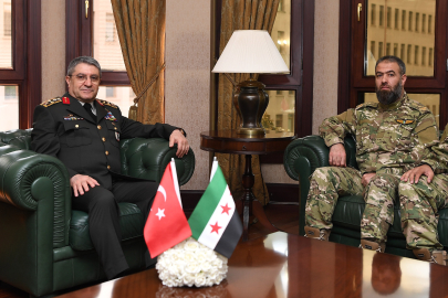 Org. Bayraktaroğlu, Suriye'li Komutan Hawary’i kabul etti