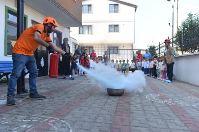 Yıldırım’da minik itfaiyeciler göz kamaştırdı