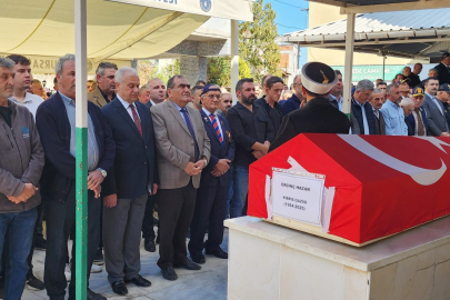 Gaziler derneği başkanına son görev