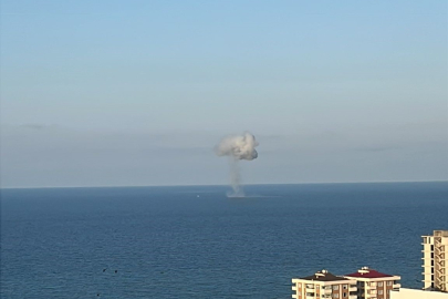 Trabzon açıklarında denizde patlama