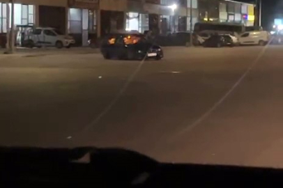 Polis aracının önünde drift attı, faturası ağır oldu