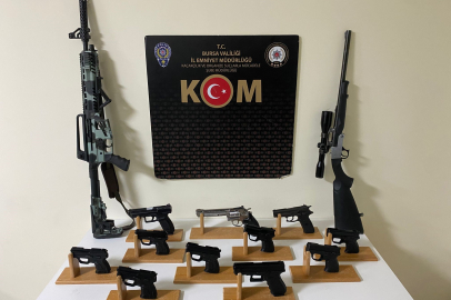 Gemlik'te ruhsatsız silah imalatına 4 gözaltı