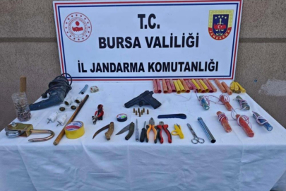 Bursa'da ormanlık alanda kaçak kazı operasyonu