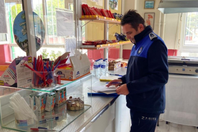 Bursa'da zabıta ekiplerinden okul kantinlerine sıkı denetim