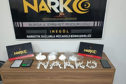 İnegöl'de uyuşturucu operasyonu: 620 gram kokain ele geçirildi