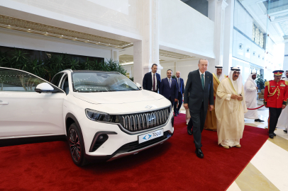 Cumhurbaşkanı Erdoğan, Kuveyt Emiri es Sabah'a Togg aracı hediye etti