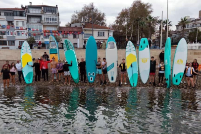 Öğrenciler suda dengede durmayı öğrendiler