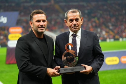 Okan Buruk'a 100. galibiyet plaketi