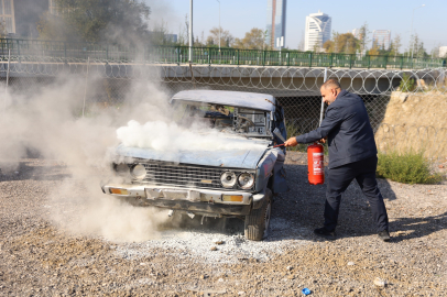 Bursa’da otobüs şoförlerine yangın söndürme eğitimi
